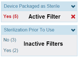 Search Filtering